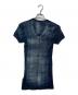 DIESEL (ディーゼル) X-ray top in check-print rib-jersey ブルー サイズ:M：16000円