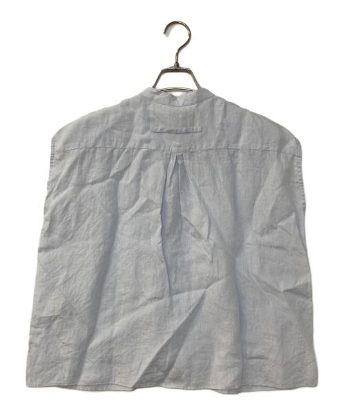 ticca（ティッカ）ticca (ティッカ) リネンフレンチシャツ ブルー サイズ:Fの古着・服飾アイテム