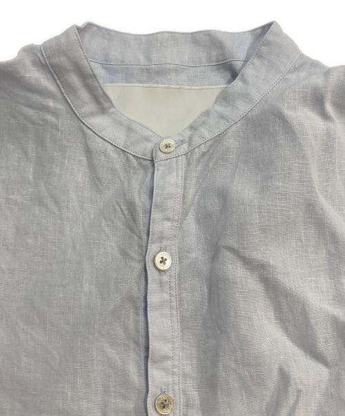 ticca（ティッカ）ticca (ティッカ) リネンフレンチシャツ ブルー サイズ:Fの古着・服飾アイテム