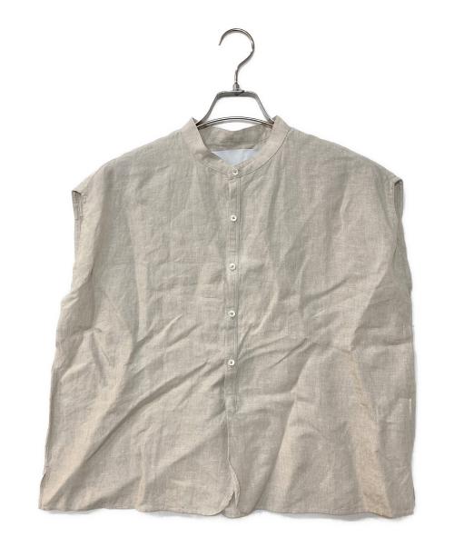 ticca（ティッカ）ticca (ティッカ) リネンフレンチシャツ グレー サイズ:Fの古着・服飾アイテム