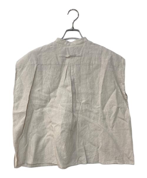 ticca（ティッカ）ticca (ティッカ) リネンフレンチシャツ グレー サイズ:Fの古着・服飾アイテム