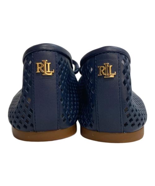 LAUREN RALPH LAUREN（ローレン ラルフ ローレン）LAUREN RALPH LAUREN (ローレン ラルフ ローレン) メッシュメリージェーンフラットシューズ ネイビー サイズ:UK4の古着・服飾アイテム