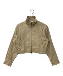 adidas（アディダス）の古着「ファイヤーバード ツイル クロップ トラックトップ」｜ベージュ