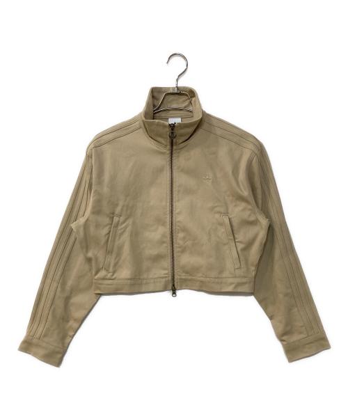 adidas（アディダス）adidas (アディダス) ファイヤーバード ツイル クロップ トラックトップ ベージュ サイズ:XLの古着・服飾アイテム