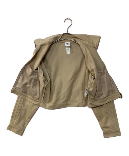 adidas（アディダス）adidas (アディダス) ファイヤーバード ツイル クロップ トラックトップ ベージュ サイズ:XLの古着・服飾アイテム