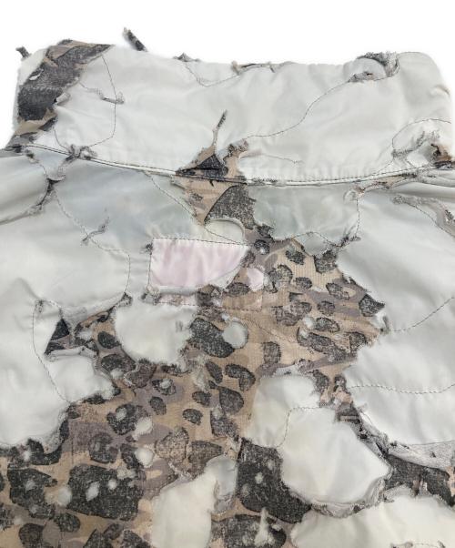 DIESEL（ディーゼル）DIESEL (ディーゼル) Camo jacket with destroyed finish ホワイト サイズ:40の古着・服飾アイテム