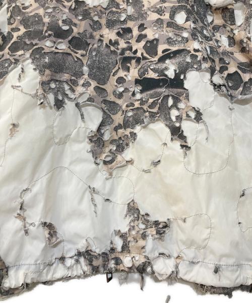 DIESEL（ディーゼル）DIESEL (ディーゼル) Camo jacket with destroyed finish ホワイト サイズ:40の古着・服飾アイテム
