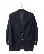 BROOKS BROTHERS×LORO PIANAブルックスブラザーズ×ロロピアーナ）の古着「Super 110’S 金ボタン 紺ブレザー」｜ネイビー