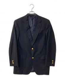 BROOKS BROTHERS×LORO PIANA（ブルックスブラザーズ×ロロピアーナ）の古着「Super 110’S 金ボタン 紺ブレザー」｜ネイビー
