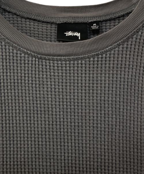 stussy（ステューシー）stussy (ステューシー) Extra Tough Thermal / サーマルカットソー グレー サイズ:Mの古着・服飾アイテム