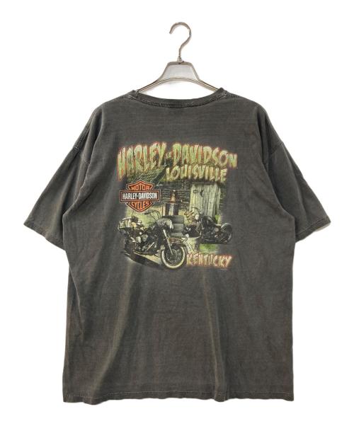 HARLEY-DAVIDSON（ハーレーダビッドソン）HARLEY-DAVIDSON (ハーレーダビッドソン) プリントTシャツ グレー サイズ:XLの古着・服飾アイテム