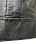 中古・古着 DKNY (ダナキャランニューヨーク) ラムレザー トラッカージャケット ブラック サイズ:L：12000円