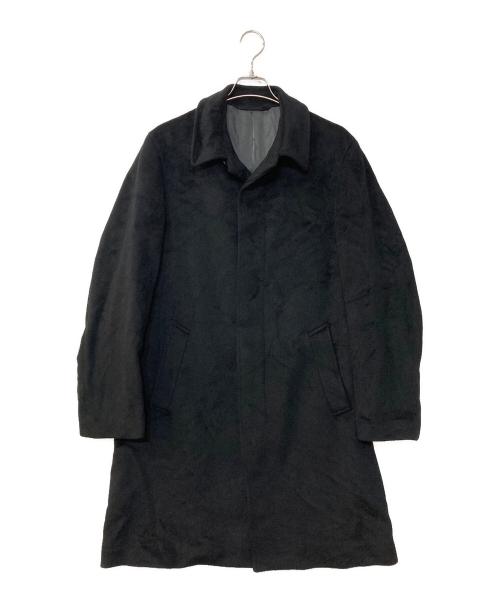 A.A.R（アール）A.A.R (アール) ウールステンカラーコート ブラック サイズ:Lの古着・服飾アイテム