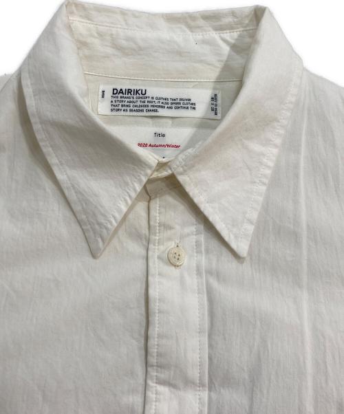 DAIRIKU（ダイリク）DAIRIKU (ダイリク) Quilting Dress Shirt シャツジャケット ホワイト サイズ:Mの古着・服飾アイテム
