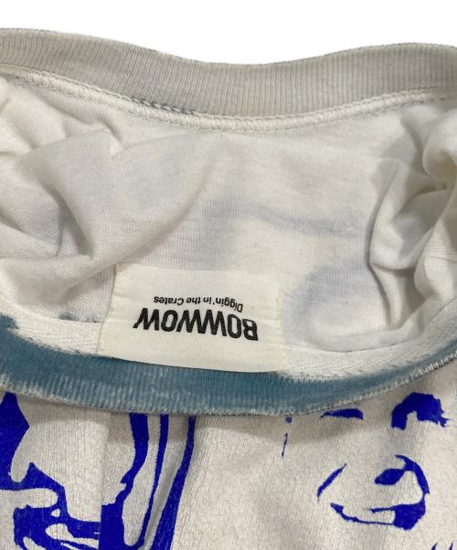 BOWWOW（バウワウ）BOWWOW (バウワウ) グラフィックプリントリンガーTシャツ ホワイト サイズ:Mの古着・服飾アイテム