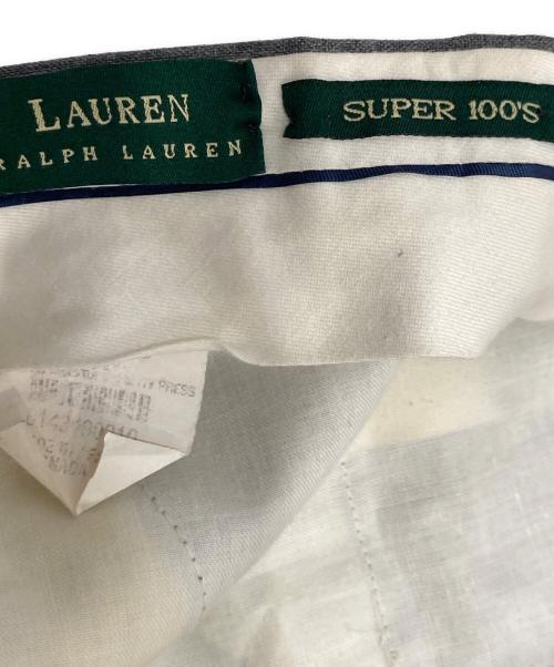 LAUREN RALPH LAUREN（ローレン ラルフ ローレン）LAUREN RALPH LAUREN (ローレン ラルフ ローレン) Super 100S スラックス グレー サイズ:32の古着・服飾アイテム