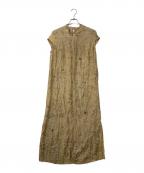 TADOタド）の古着「SILK DRESS シルクワンピース」｜ベージュ