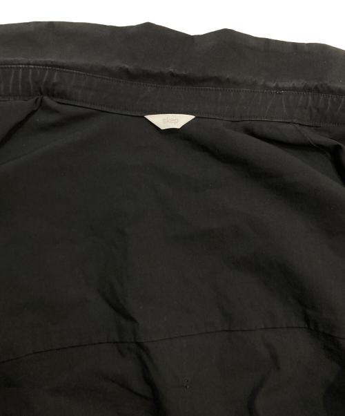 skep（スケップ）skep (スケップ) 七分袖切替ギャザーロングワンピース ブラック サイズ:記載なしの古着・服飾アイテム