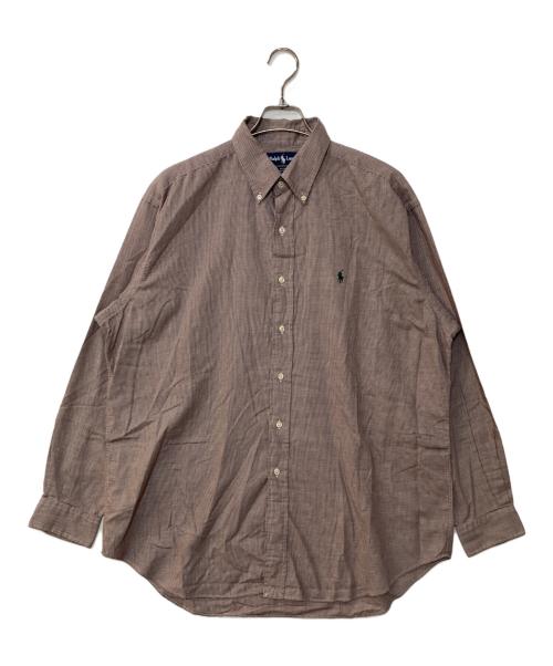 RALPH LAUREN（ラルフローレン）RALPH LAUREN (ラルフローレン) チェックシャツ BLAKE ブラウン サイズ:Lの古着・服飾アイテム
