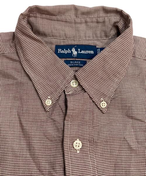 RALPH LAUREN（ラルフローレン）RALPH LAUREN (ラルフローレン) チェックシャツ BLAKE ブラウン サイズ:Lの古着・服飾アイテム
