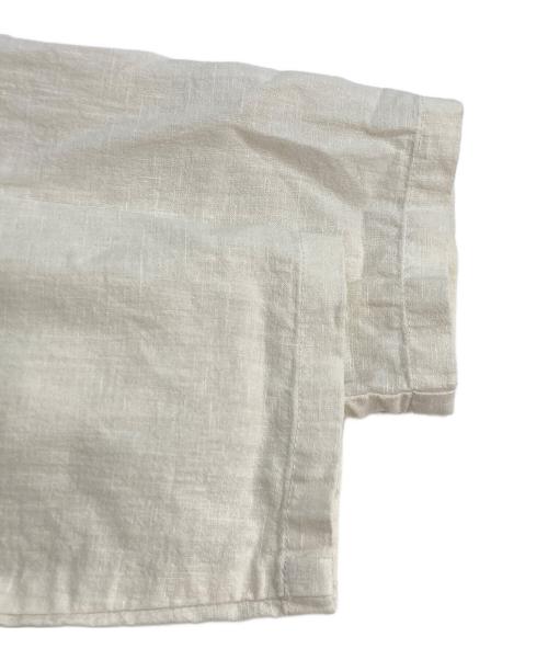 evam eva（エヴァムエヴァ）evam eva (エヴァムエヴァ) water linen shirts ウォーターリネンシャツ ホワイト サイズ:Mの古着・服飾アイテム
