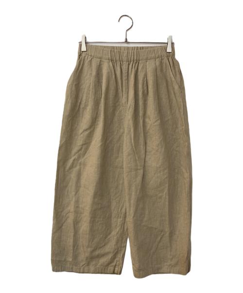 evam eva（エヴァムエヴァ）evam eva (エヴァムエヴァ) water linen pants ブラウン サイズ:Mの古着・服飾アイテム