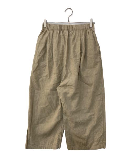 evam eva（エヴァムエヴァ）evam eva (エヴァムエヴァ) water linen pants ブラウン サイズ:Mの古着・服飾アイテム