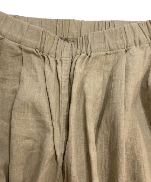 evam eva（エヴァムエヴァ）evam eva (エヴァムエヴァ) water linen pants ブラウン サイズ:Mの古着・服飾アイテム
