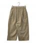 evam eva (エヴァムエヴァ) water linen pants ブラウン サイズ:M：5000円