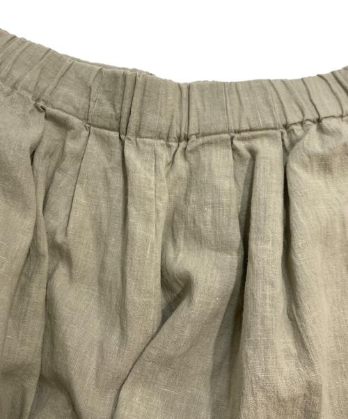 evam eva（エヴァムエヴァ）evam eva (エヴァムエヴァ) water linen wide pants ウォーターリネンワイドパンツ ベージュ サイズ:記載なしの古着・服飾アイテム