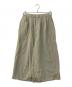 evam eva（エヴァムエヴァ）の古着「water linen wide pants ウォーターリネンワイドパンツ」｜ベージュ