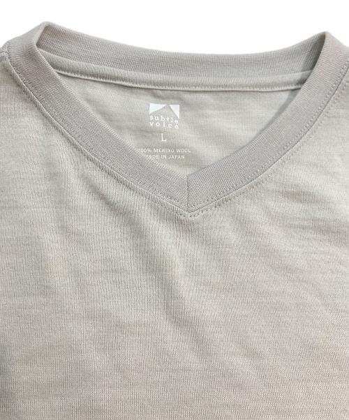 subtle voice（サトルボイス）subtle voice (サトルボイス) SVウールAddベスト ストーンミスト サイズ:Lの古着・服飾アイテム