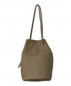 evam evaエヴァムエヴァ）の古着「drawstring bag ドローストリングバッグ」｜ベージュ