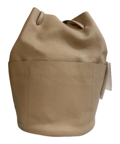 evam eva（エヴァムエヴァ）evam eva (エヴァムエヴァ) drawstring bag ドローストリングバッグ ベージュ サイズ:Sの古着・服飾アイテム
