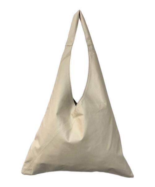 evam eva（エヴァムエヴァ）evam eva (エヴァムエヴァ) leather bag (吾妻袋) アイボリー サイズ:Sの古着・服飾アイテム