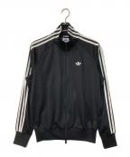 adidasアディダス）の古着「ファイヤーバード メッシュ TT トラックトップ」｜ブラック