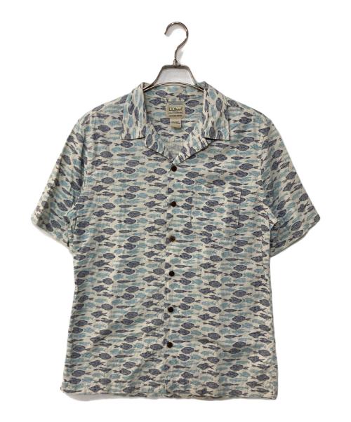 L.L.Bean（エルエルビーン）L.L.Bean (エルエルビーン) アロハシャツ ブルー サイズ:Ｓの古着・服飾アイテム