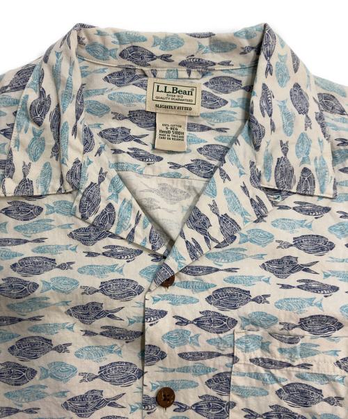 L.L.Bean（エルエルビーン）L.L.Bean (エルエルビーン) アロハシャツ ブルー サイズ:Ｓの古着・服飾アイテム
