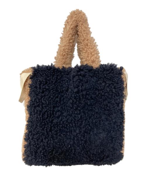LEMONPLET（レモンプレット）LEMONPLET (レモンプレット) FAUX FUR PHRYNE ECO BAG ブラック×ブラウン サイズ:Fの古着・服飾アイテム