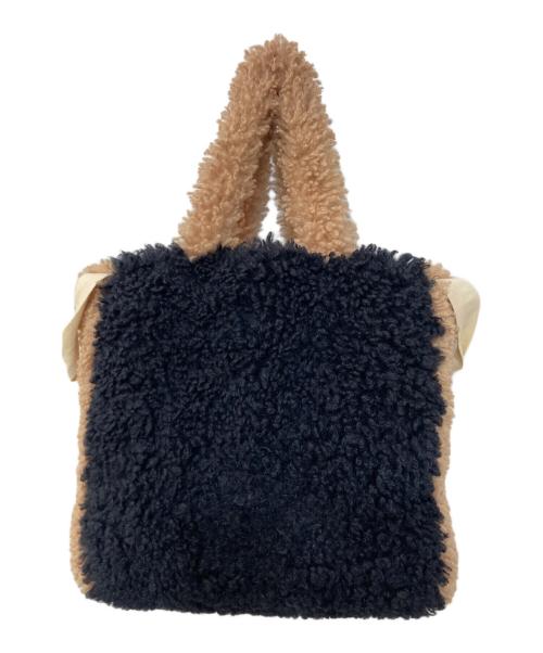 LEMONPLET（レモンプレット）LEMONPLET (レモンプレット) FAUX FUR PHRYNE ECO BAG ブラック×ブラウン サイズ:Fの古着・服飾アイテム