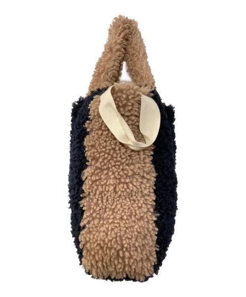 LEMONPLET（レモンプレット）LEMONPLET (レモンプレット) FAUX FUR PHRYNE ECO BAG ブラック×ブラウン サイズ:Fの古着・服飾アイテム