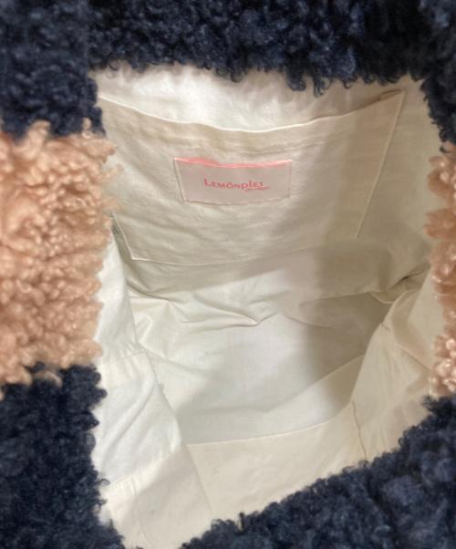 LEMONPLET（レモンプレット）LEMONPLET (レモンプレット) FAUX FUR PHRYNE ECO BAG ブラック×ブラウン サイズ:Fの古着・服飾アイテム