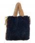 LEMONPLET（レモンプレット）の古着「FAUX FUR PHRYNE ECO BAG」｜ブラック×ブラウン
