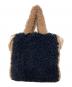LEMONPLET (レモンプレット) FAUX FUR PHRYNE ECO BAG ブラック×ブラウン サイズ:F：10000円