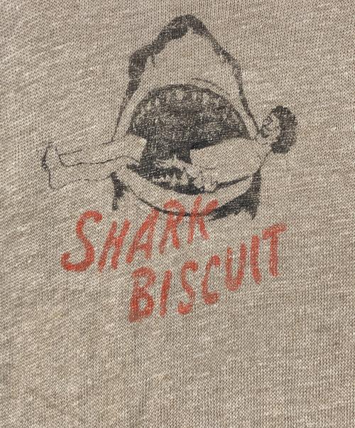 KAPITAL（キャピタル）KAPITAL (キャピタル) SHARK BISCUIT リネンカットソー ホワイト×ベージュ サイズ:2の古着・服飾アイテム