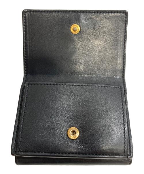Saint Laurent Paris（サンローランパリ）Saint Laurent Paris (サンローランパリ) オリガミ タイニーウォレット 3つ折り財布 ブラックの古着・服飾アイテム