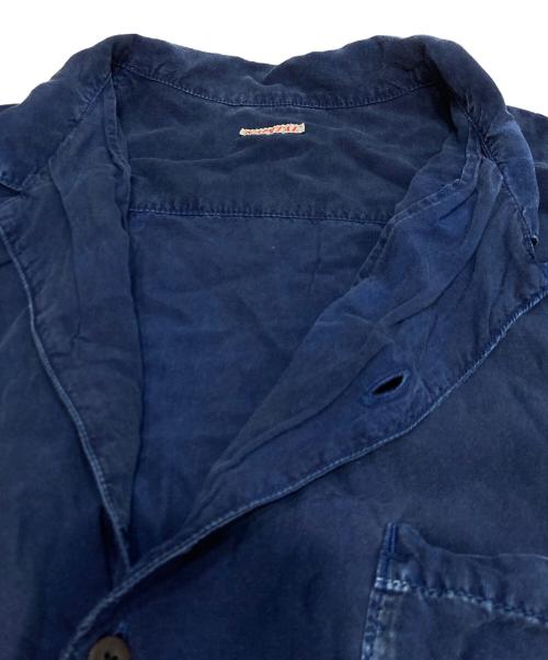 KAPITAL（キャピタル）KAPITAL (キャピタル) インディゴ染めレーヨンオープンカラーシャツ ブルー サイズ:XLの古着・服飾アイテム