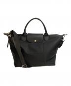 LONGCHAMPロンシャン）の古着「Le Pliage Neo M/ル・プリアージュ ネオ M 2WAYバッグ」｜ブラック