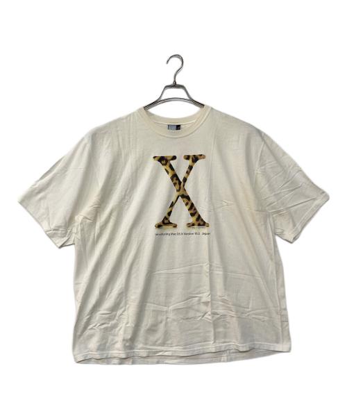 Hanes（ヘインズ）Hanes (ヘインズ) Mac OS X Ver.10.2 Jaguar プリントTシャツ ホワイト サイズ:2XLの古着・服飾アイテム