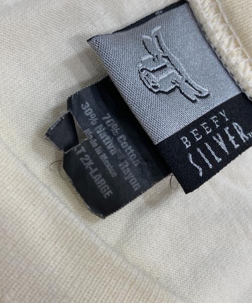 Hanes（ヘインズ）Hanes (ヘインズ) Mac OS X Ver.10.2 Jaguar プリントTシャツ ホワイト サイズ:2XLの古着・服飾アイテム